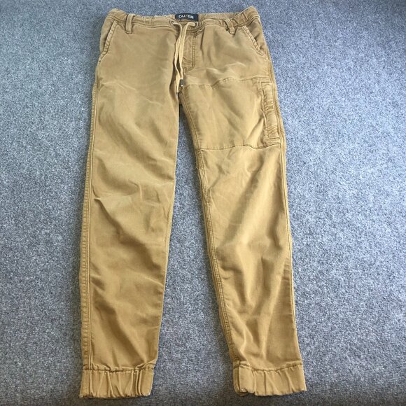 DU/ER Jogger Pants Mens 31x28 Brown No Sweat N2X Slim Fit Tencel Durability - Picture 1 of 12